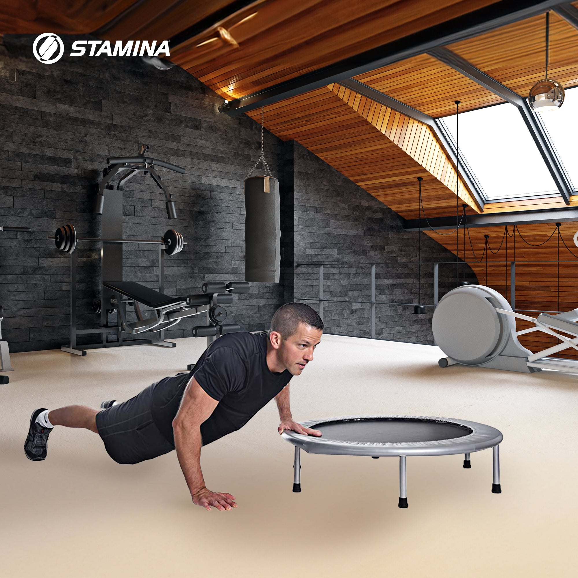Stamina Products 35-1625 36" Folding Quiet & Safe Trampoline (For Parts) - VMInnovations