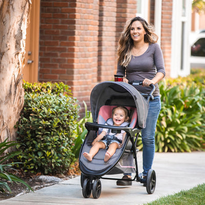 Baby Trend Stroller & EZ-Lift Infant Car Seat, EZ Ride Travel System, Dash Pink - VMInnovations