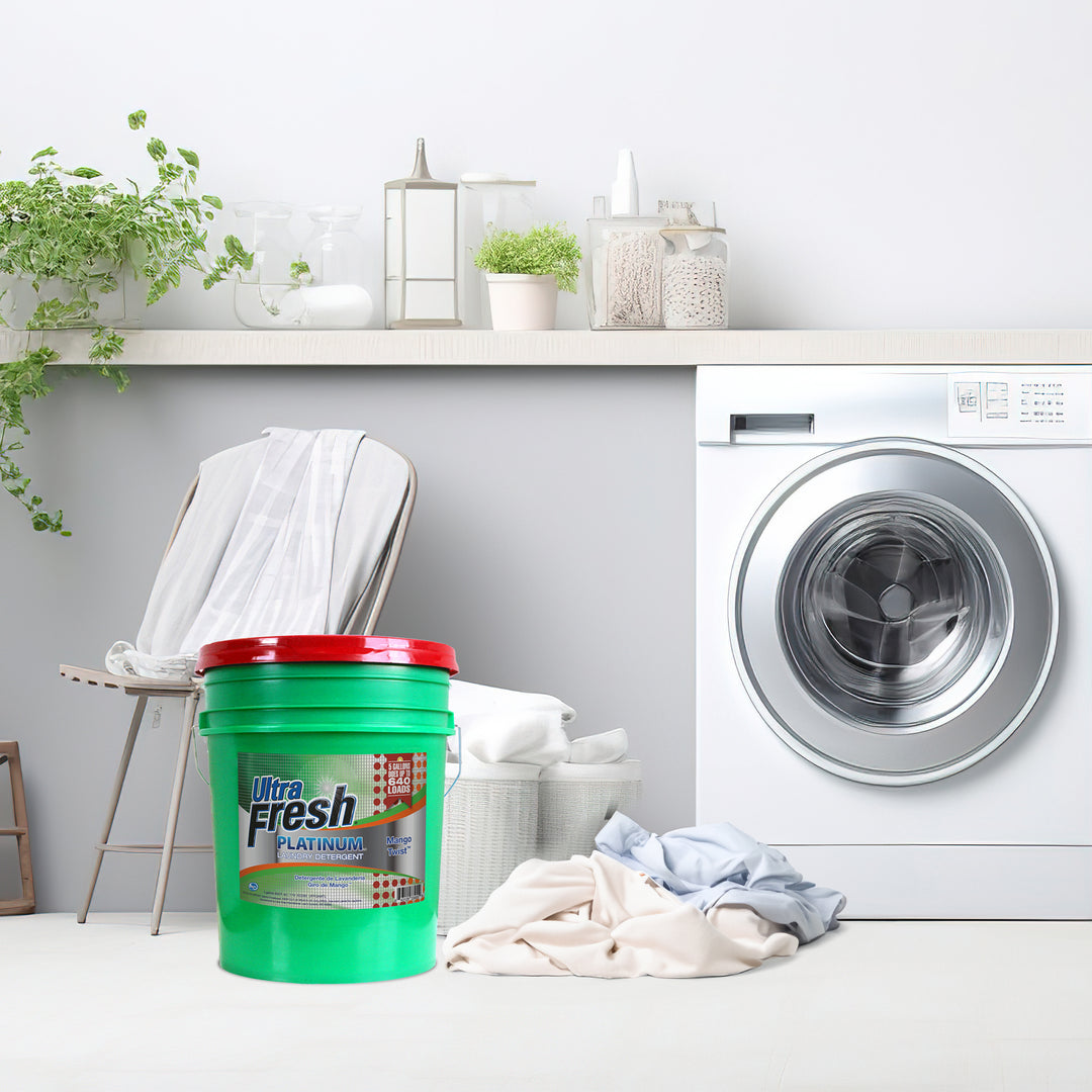 Ultra Fresh 3X Platinum Laundry Detergent, Up to 640 Loads, Mango Twist, 5 Gal - VMInnovations