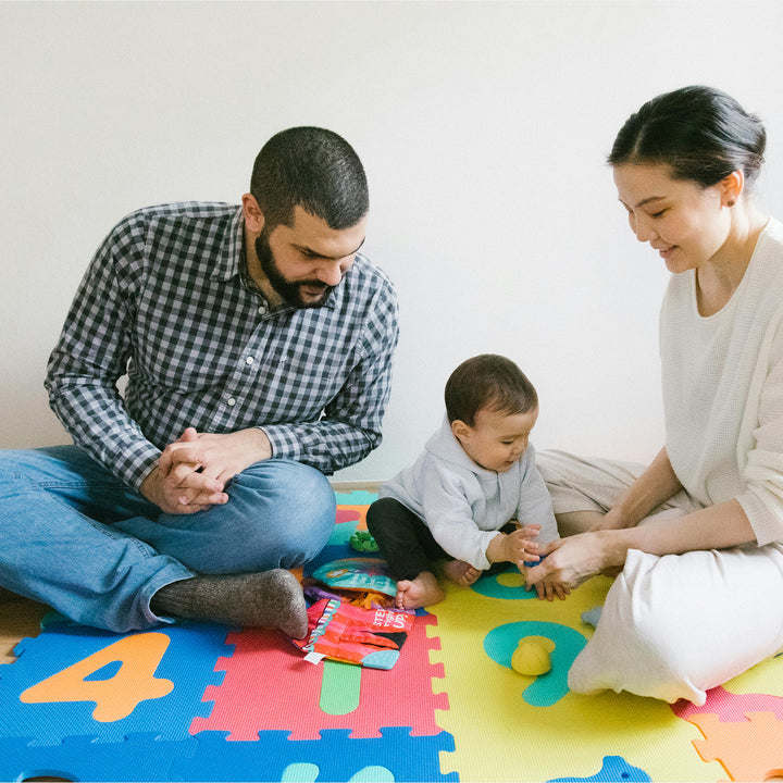 BalanceFrom 9 Color Thick Letter Puzzle Foam Exercise Play Mats, 36 (Open Box)