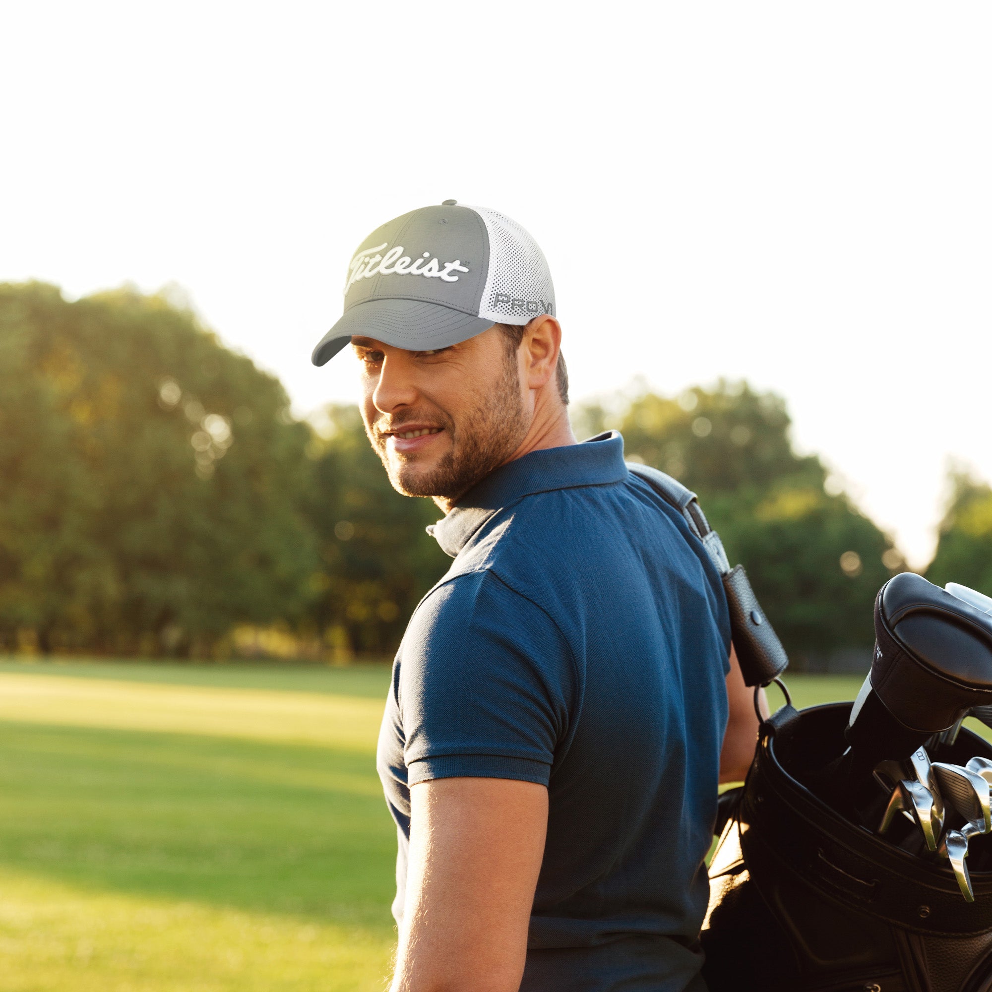 Titleist Tour Performance Medium Mesh Standard Curve Bill Snapback Golf Cap - VMInnovations