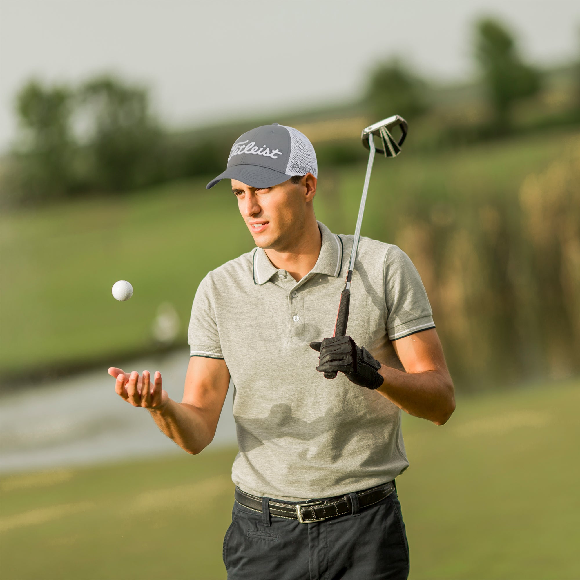 Titleist Tour Performance Medium Mesh Standard Curve Bill Snapback Golf Cap - VMInnovations