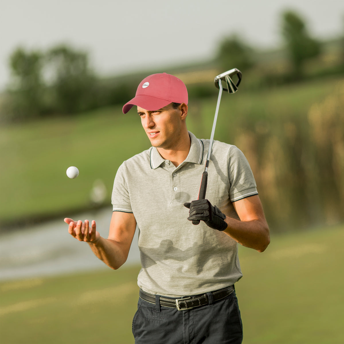 Titleist Montauk Lightweight Adjustable Style Cap for Golfers, Island Red/White