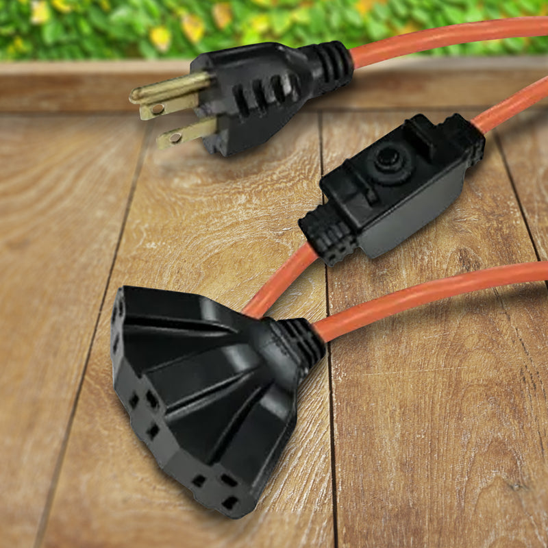 Master Electrician 100 Feet Outdoor Extension Cord with Inline Circuit Breaker