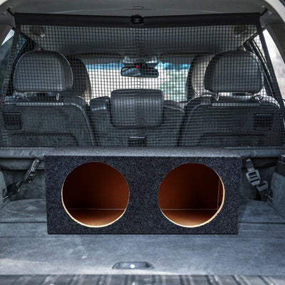 QPower 12" Heavy-Duty Sealed Vehicle Subwoofer Enclosure Woofer Box (Open Box) - VMInnovations