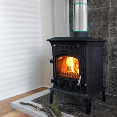 DuraVent DuraBlack 24x6" Stainless Steel Single Wall Stove Pipe Silver(Open Box) - VMInnovations