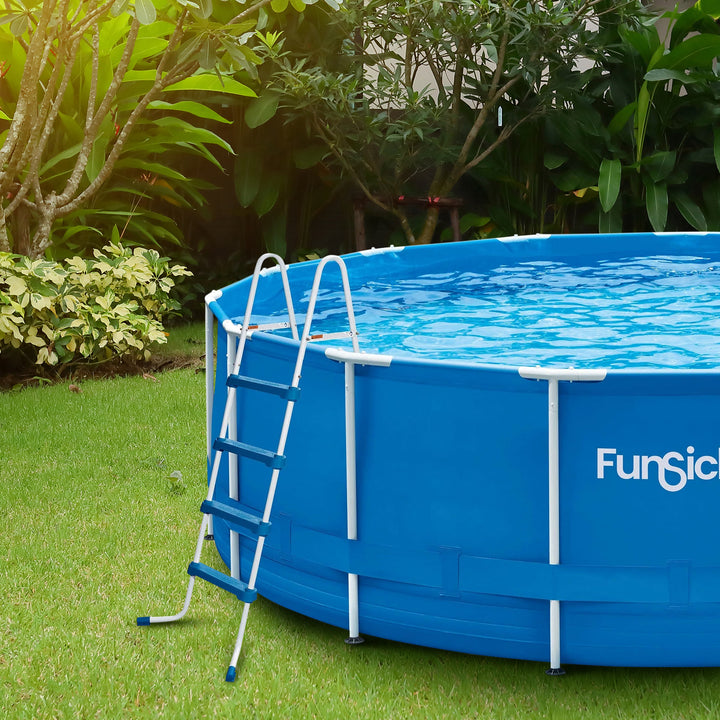 Funsicle 52 Inch SureStep 3 Stair Outdoor Above-Ground Swimming Pool Ladder