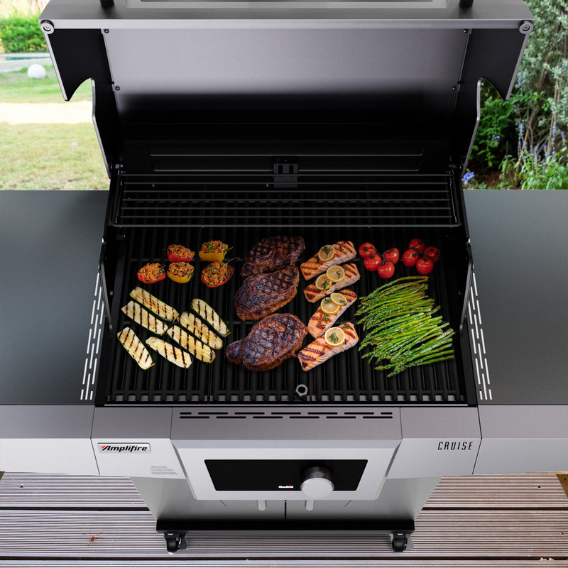 Char-Broil Cruise Control Amplifire Gas Grill with 3 Burners and Stainless Steel