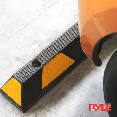 Pyle 72" Vehicle Driveway Parking Spot Wheel Stop Tire Block (Open Box)