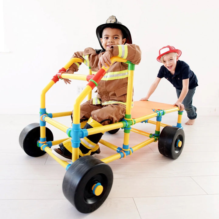 Tubelox Deluxe 220 Piece Building and Construction Kids Toy Set with Storage Bag - VMInnovations