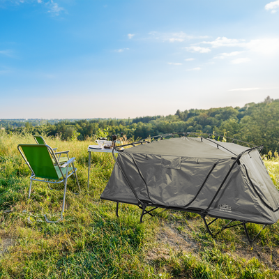 Kamp-Rite DTC447 Oversized Elevated Tent Cot, Chair, Tent, & Rainfly (Open Box)