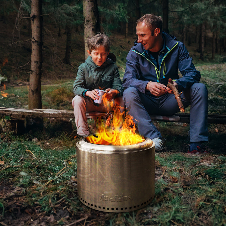 19.5" Smokeless Fire Pit w/ Double Walled Technology & Removable Grate (Used) - VMInnovations