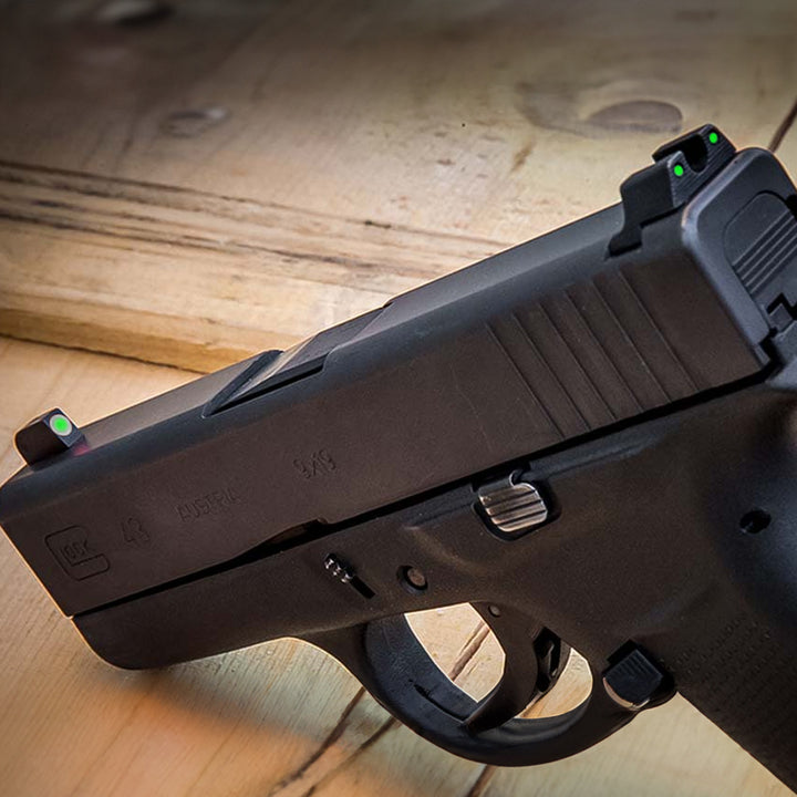 TruGlo Tritium Glow in the Dark Glock Pistol Handgun Sight Set, Glock 42 and 43 - VMInnovations