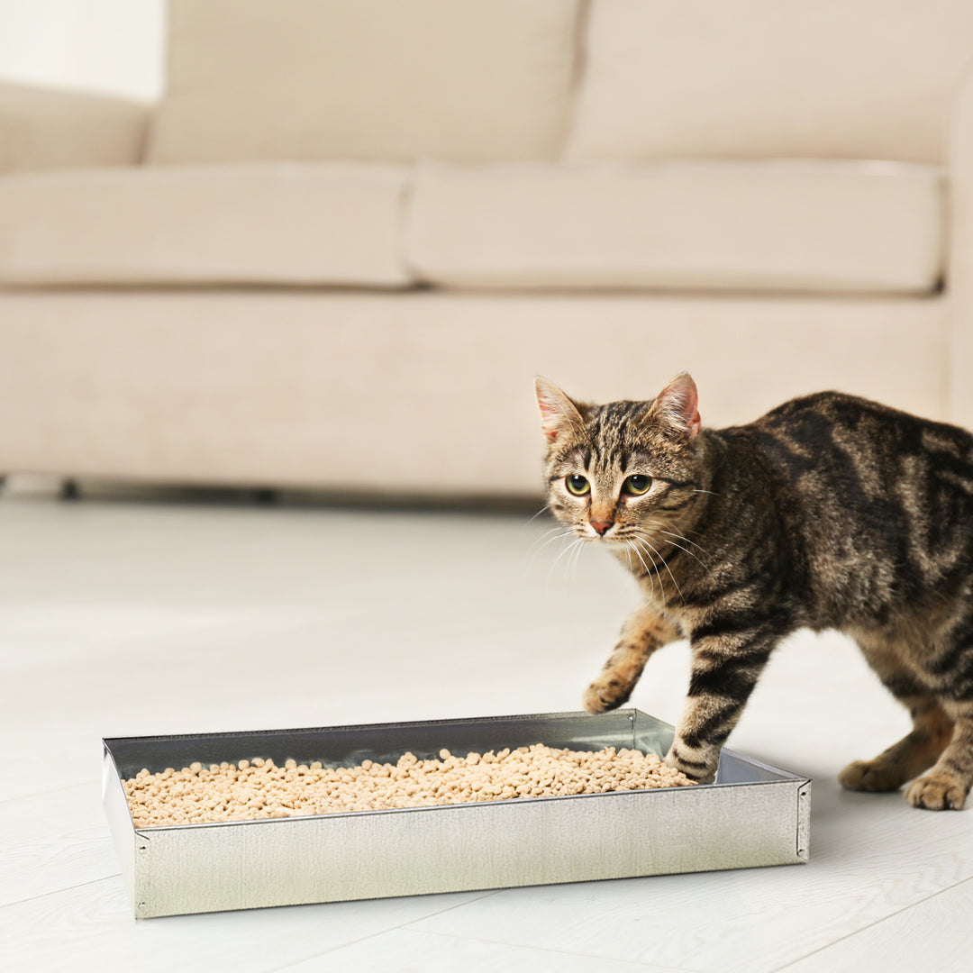 Pet Lodge 30 x 30 x 2.75 Inches Heavy Duty Metal Rabbit Hutch Dropping/Waste Pan - VMInnovations