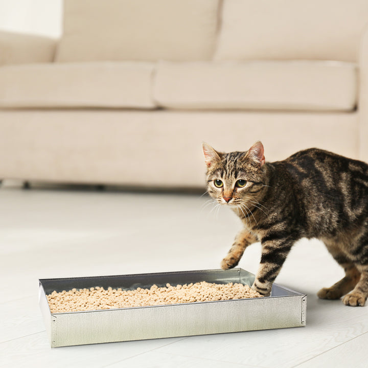 Pet Lodge 30 x 30 x 2.75 Inches Heavy Duty Metal Rabbit Hutch Dropping/Waste Pan - VMInnovations