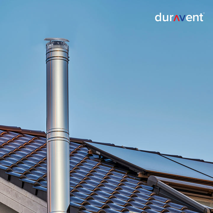 DuraVent DuraPlus 8DP-VC 8 Inch Diameter Stainless Steel Round Chimney Cap