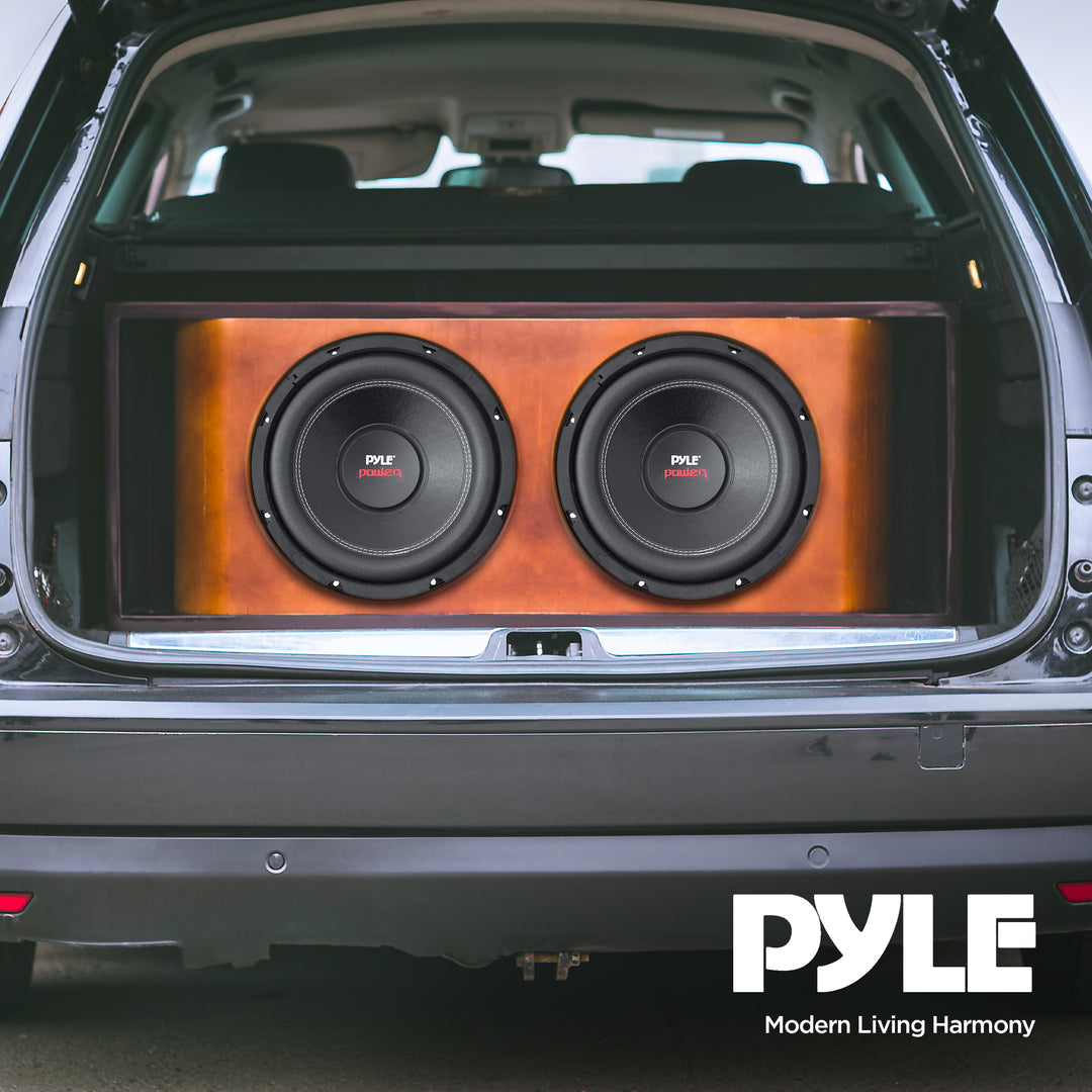 Pyle PLPW15D 15" 2000W 4-Ohm Car Subwoofer Pair & QBASS15 Dual Ported Enclosure