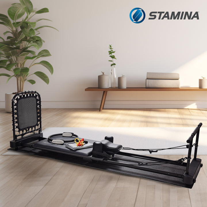 Stamina Products Pilates Home Studio, Complete Workout System for Fitness, Black