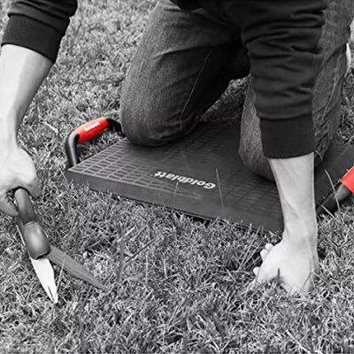 Goldblatt 18.75 x 13.38 Inch Polypropylene Concrete Tiling Kneeler Board, Black - VMInnovations