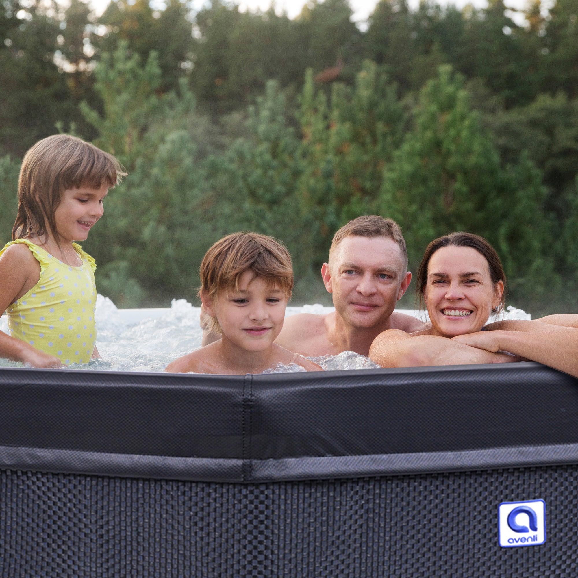 JLeisure Aegean 1,200 Liter 65in 6 Person Rigid Foam Wall Hot Tub Spa (Open Box) - VMInnovations