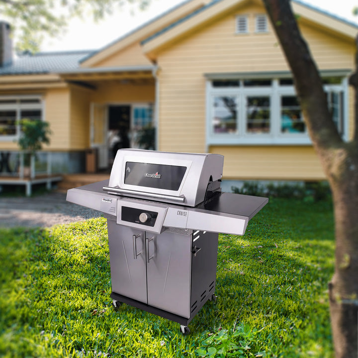 Char-Broil Cruise Control Amplifire Gas Grill with 3 Burners and Stainless Steel - VMInnovations