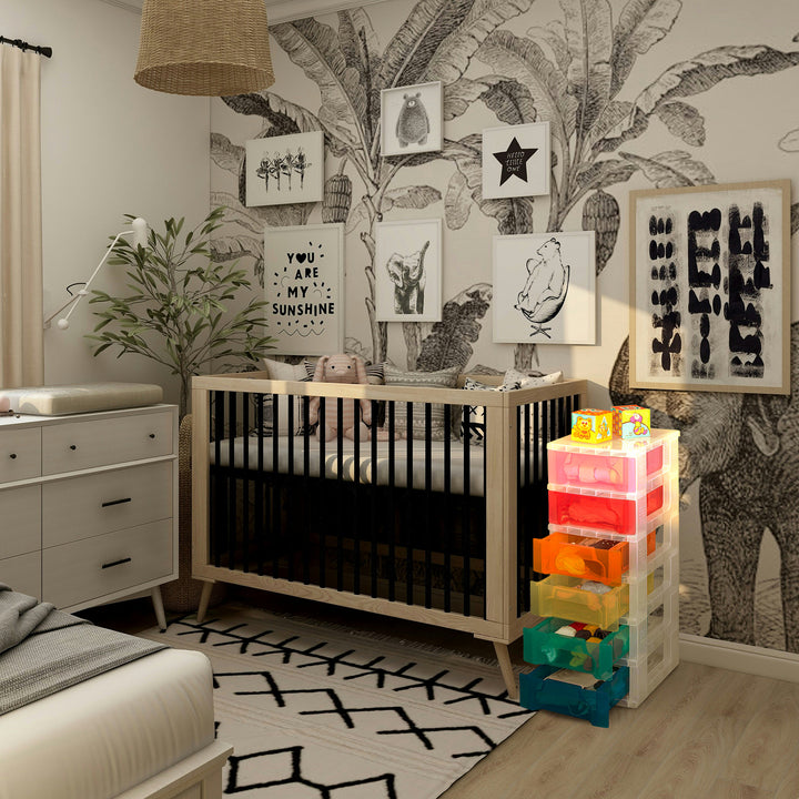 Really Useful Box Slimline 3.5 Litre Storage Tower Transparent Rainbow Drawer