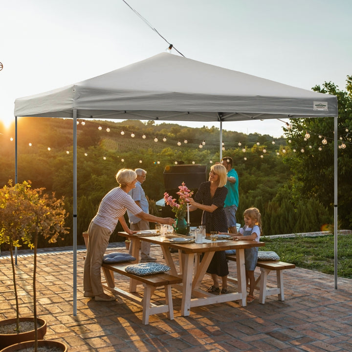 Caravan Canopy Sports V Series 2 Pro 10x10Ft Straight Leg Tent, White (Open Box) - VMInnovations