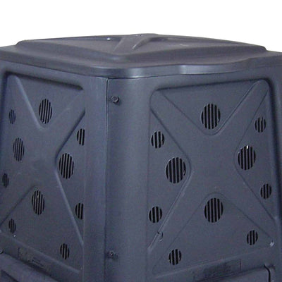 Redmon 65 Gal Capacity Compost Bin w/ Lift Off Lid and 4 Door Access (For Parts) - VMInnovations