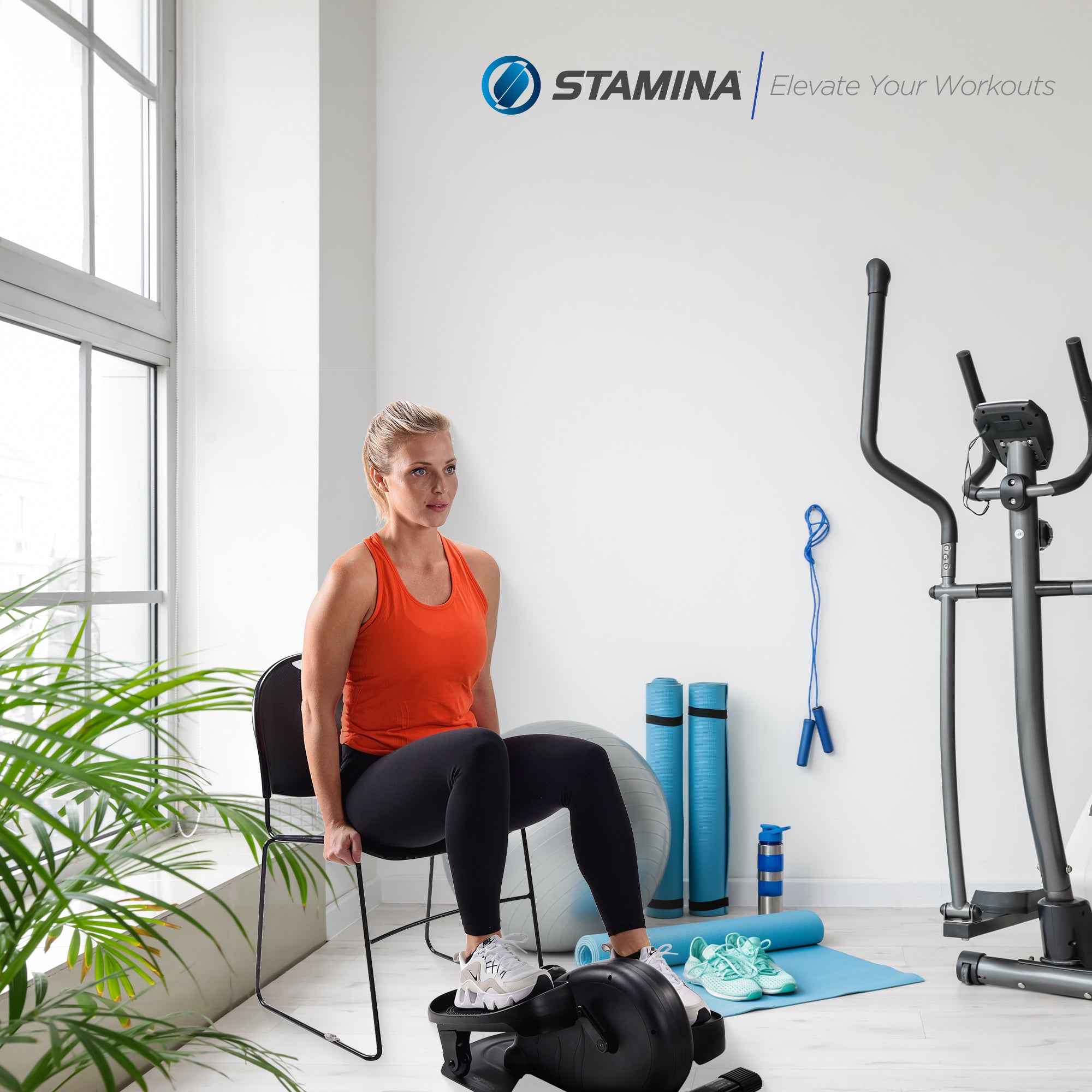 Inmotion E1000 Compact Lower Body Cardio Workout Strider Machine, Black (Used) - VMInnovations