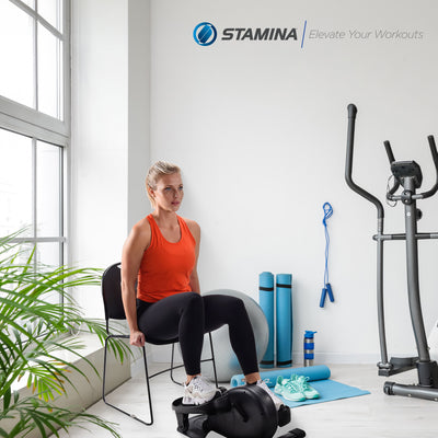 Inmotion E1000 Compact Lower Body Cardio Workout Strider Machine, Black (Used) - VMInnovations