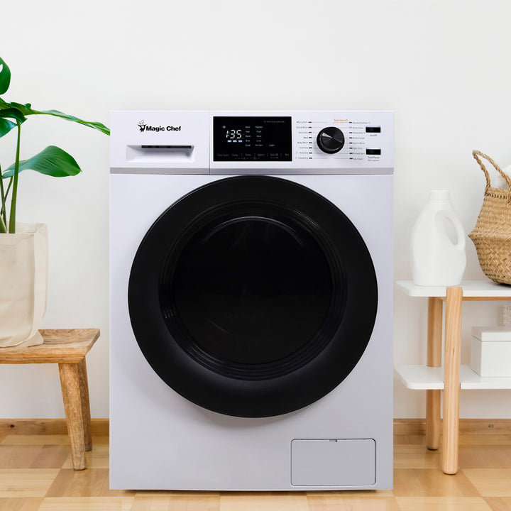 Magic Chef MCSCWD27W5 2.7 Cu Ft Front Load Washer And Dryer Combination, White - VMInnovations