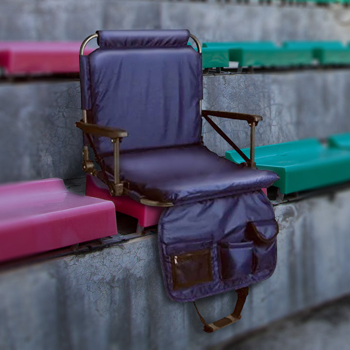 Four Seasons Courtyard Stadium Seat w/Back Support, Multicolor(4 Pack)(Open Box)