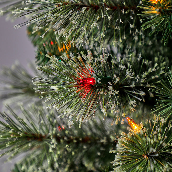 Home Heritage Stanley 5' Pine Artificial Christmas Tree, PreLit 150 Color Lights