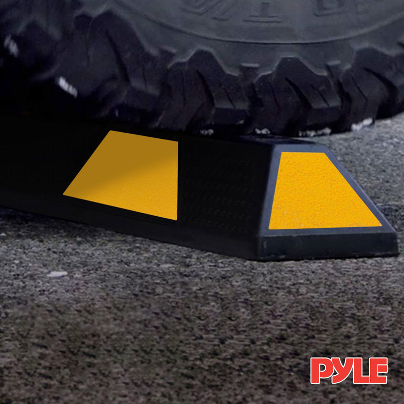 Pyle 72" Vehicle Driveway Parking Spot Wheel Stop Tire Block (Open Box)