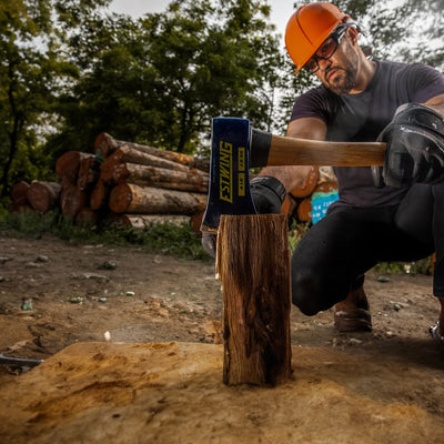 ESTWING 4 Pound 36 Inch Axe w/American Hickory Handle for Cutting and Splitting - VMInnovations