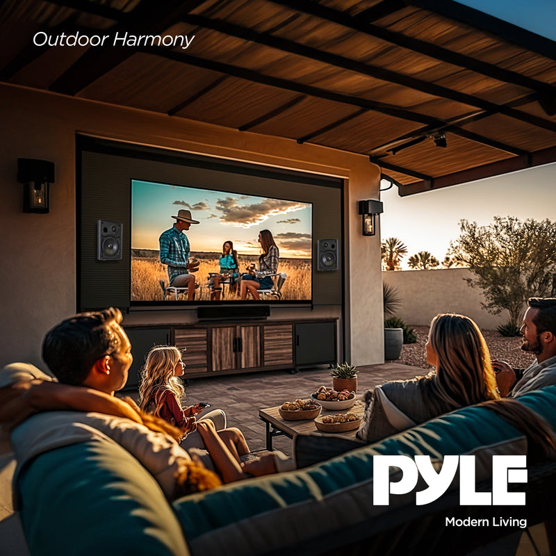 Pyle Audio Wall Mount 6.5" Bluetooth Indoor & Outdoor Speaker System (Open Box)