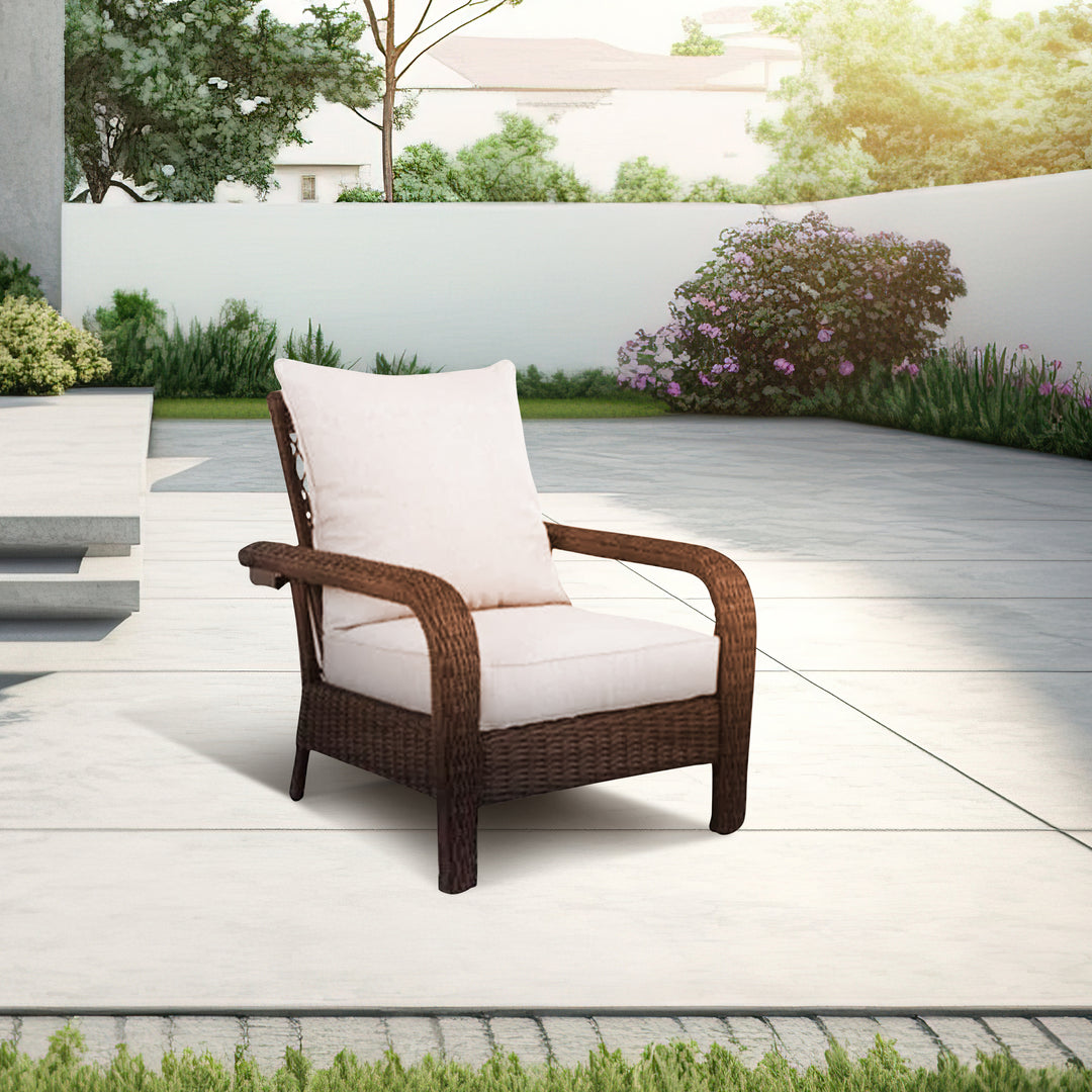 Four Seasons Courtyard Montego Bay Set of 2 Adjustable Patio Chairs w/ Cushions - VMInnovations