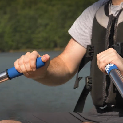 Camco CROOKED CREEK 7' Lightweight Synthetic Boat Oar with Comfort Grip, Blue - VMInnovations