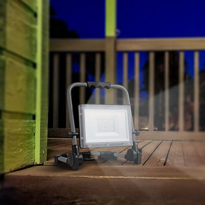 Master Electrician 20 Watt Rechargeable 2,000 Lumen LED Slim Line Work Light