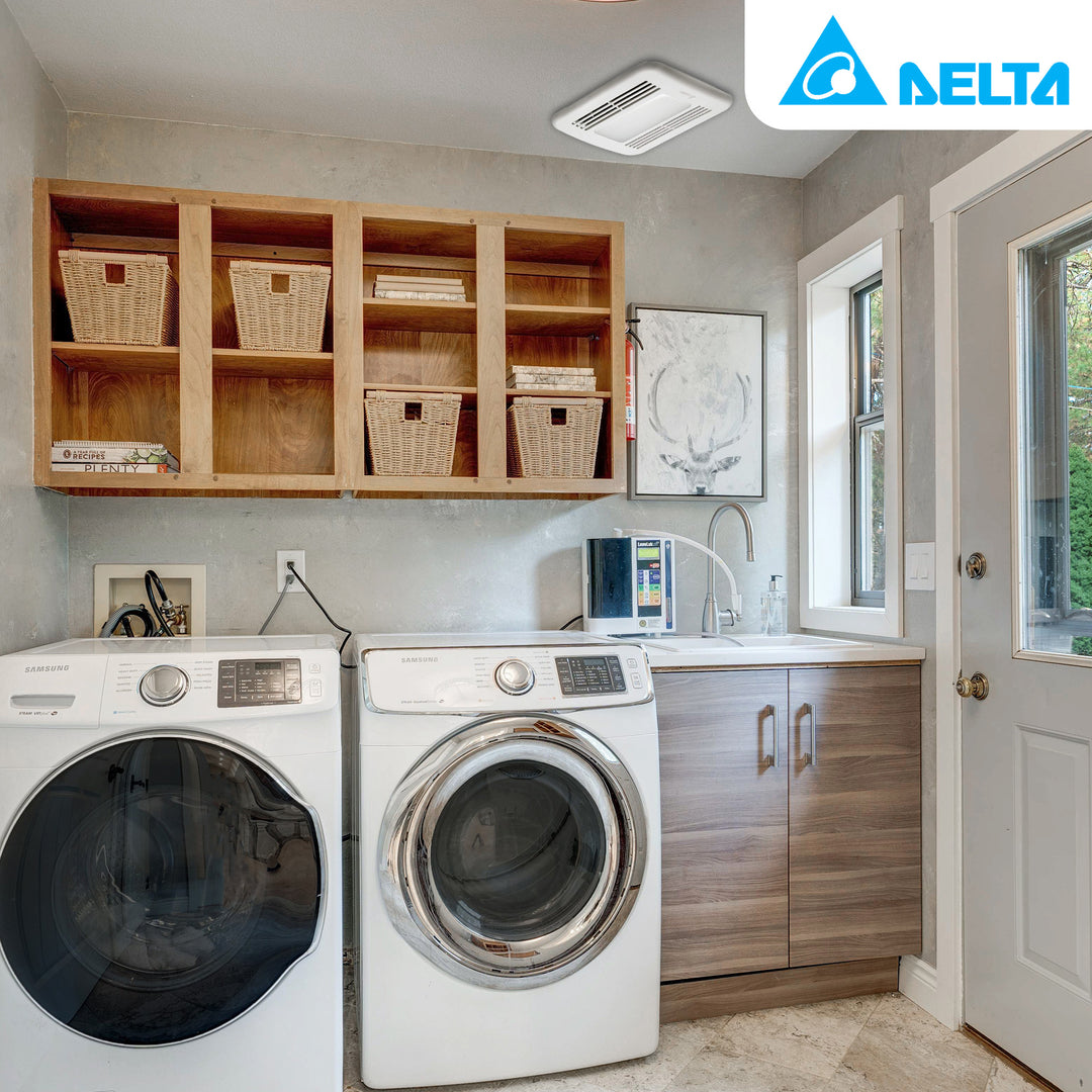 Delta Breez BreezGreenBuilder 100 CFM Energy Star Bathroom Fan with LED Light - VMInnovations