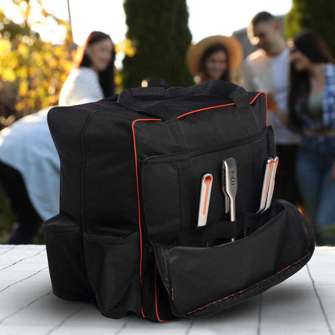 Loco Cookers 16" Tabletop Grill Cover w/3 Zippered Side Pockets (Open Box)