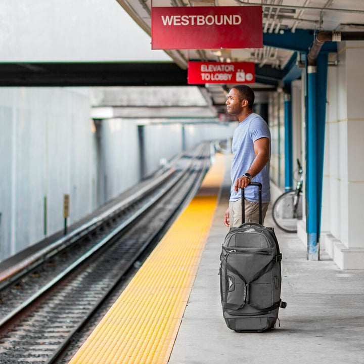 High Sierra Fairlead 34" Drop Bottom Wheeled Duffel Bag Traveling Luggage (Used) - VMInnovations