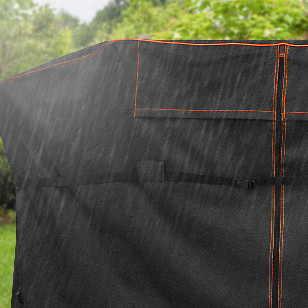 Loco Cookers 36" Universal Grill Cover w/SmartTemp, Zipper, & Cart, Black (Used) - VMInnovations