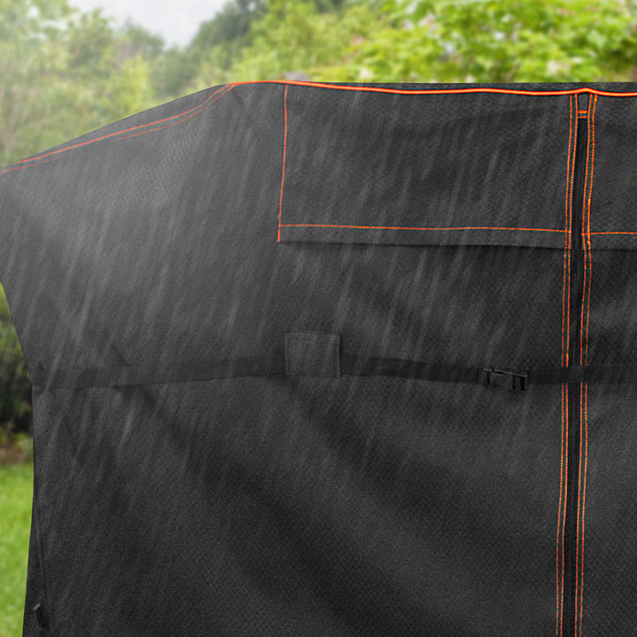 Loco Cookers 36" Universal Grill Cover w/SmartTemp, Zipper, & Cart, Black (Used) - VMInnovations