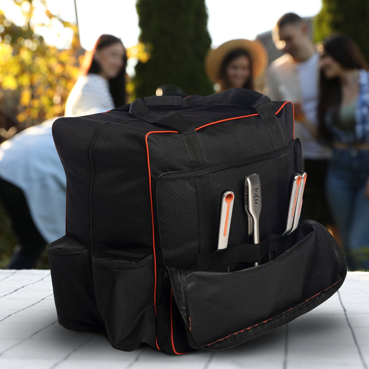 Loco Cookers 16" Tabletop Grill Cover w/3 Zippered Side Pockets (Open Box)