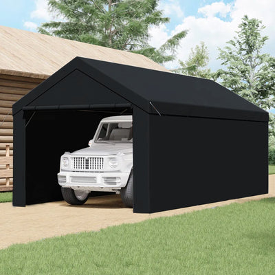 Caravan Canopy Domain Black Carport Sidewall Kit (Frame/Roof Not Included)(Used)