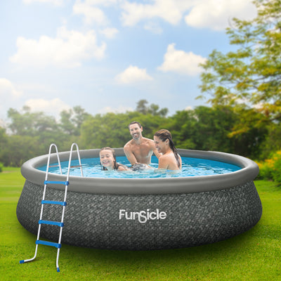 Funsicle 52 Inch SureStep 3 Stair Outdoor Above-Ground Swimming Pool Ladder
