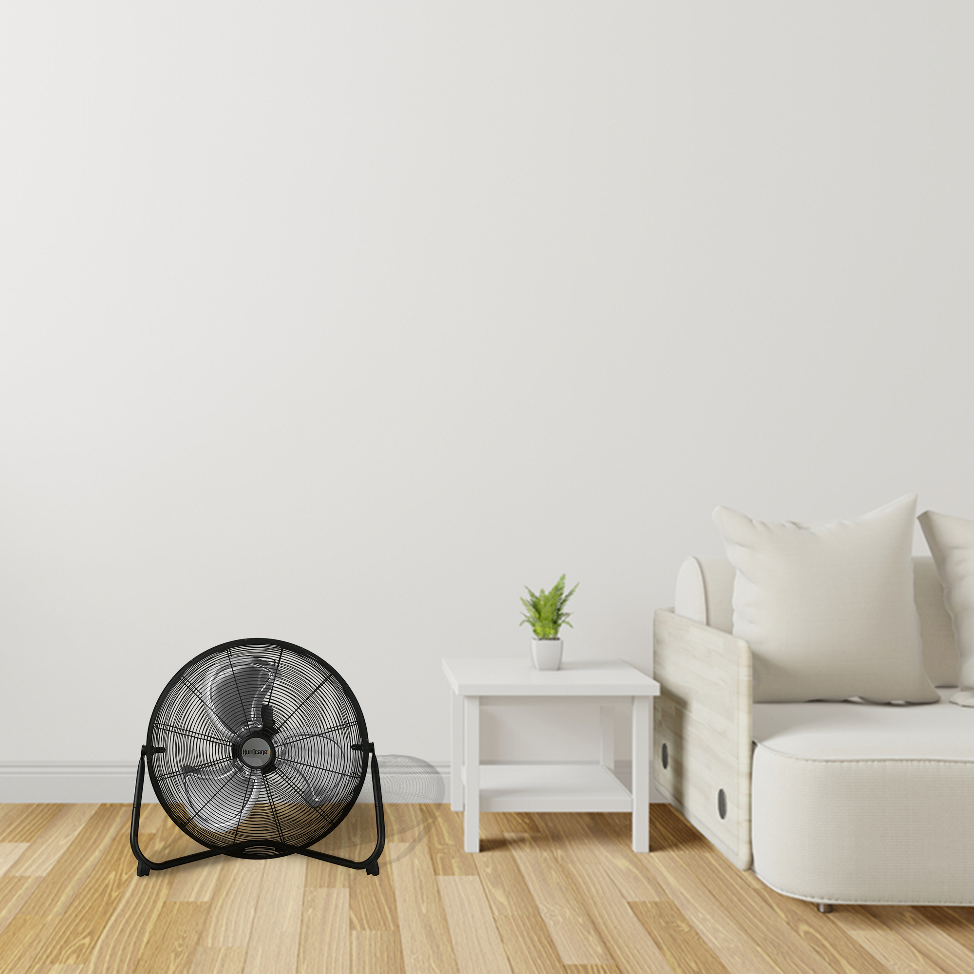 Hurricane Pro 20 Inch 3 Speed High Velocity Metal Floor Fan, Black (2 Pack) - VMInnovations