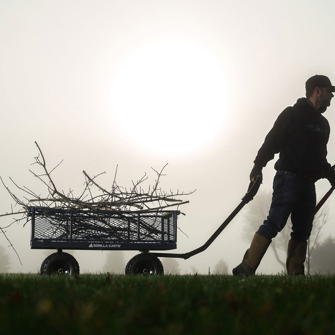 Gorilla Cart Heavy Duty Steel Utility Wagon Cart, 900 lb. Capacity (Open Box) - VMInnovations