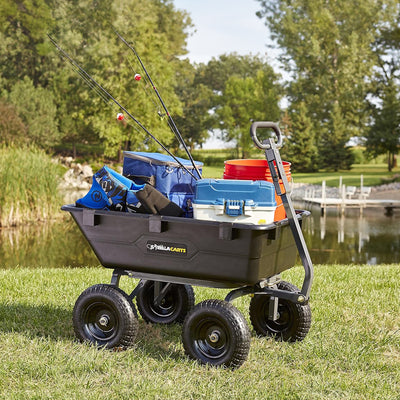 Gorilla Carts Garden Dump Cart Camping Beach Wagon, 1200 Pound Capacity (Used)